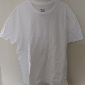 Hanes White Short Sleeve Men's Tee